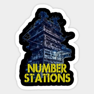 Number Stations Sticker